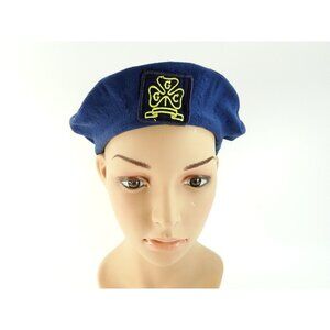 Girl Guides of Canada Vintage Beret Blue Nylon